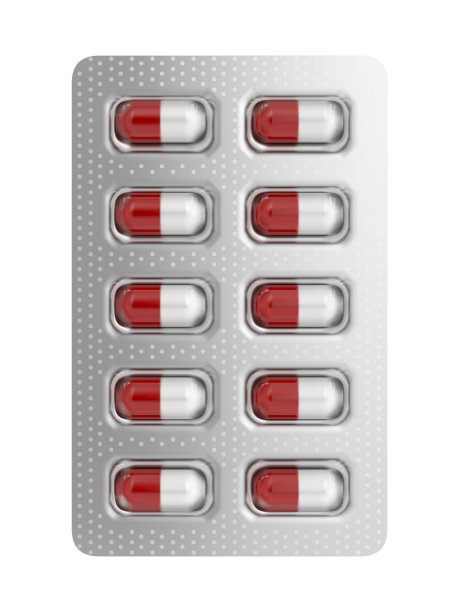 泡罩包装的胶囊图片下载