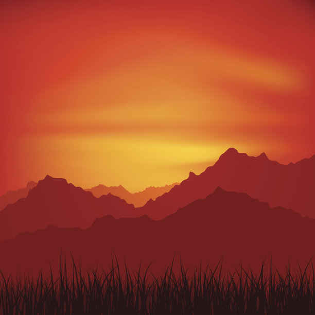 山日落时图片下载