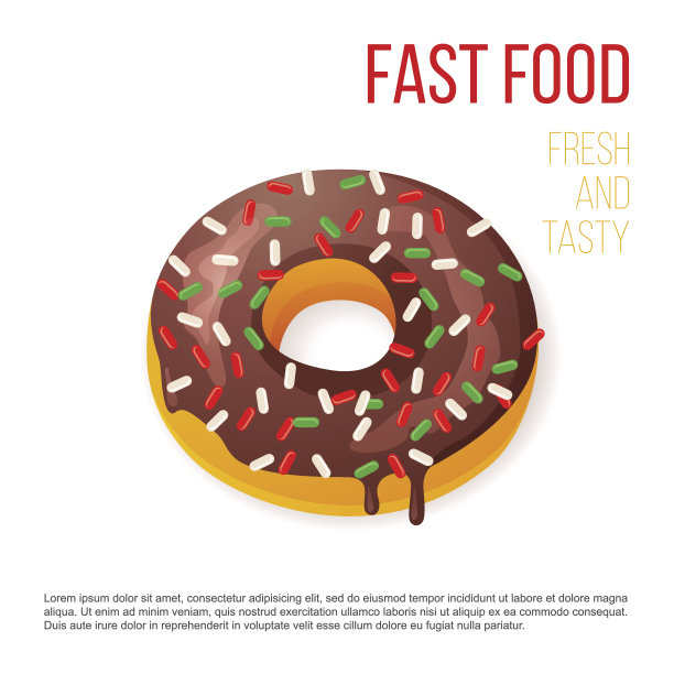 甜甜圈和洒图片下载