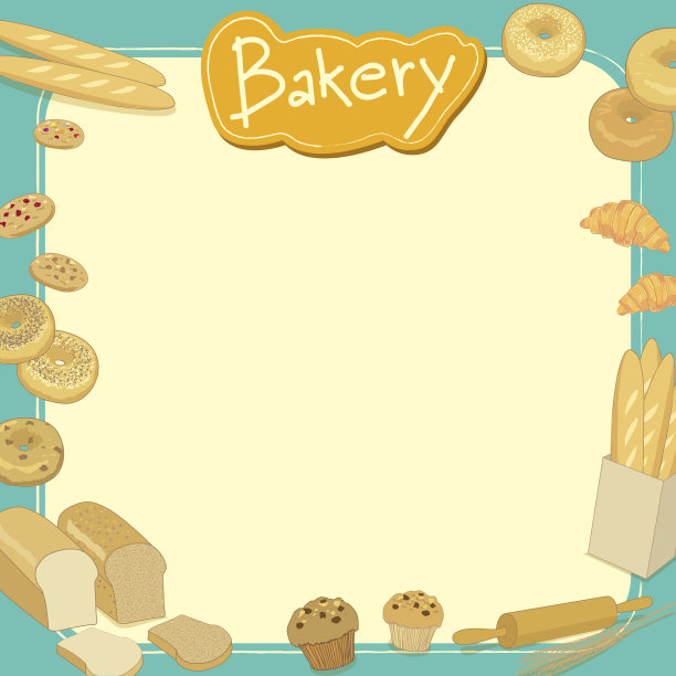 面包店菜单模板图片下载