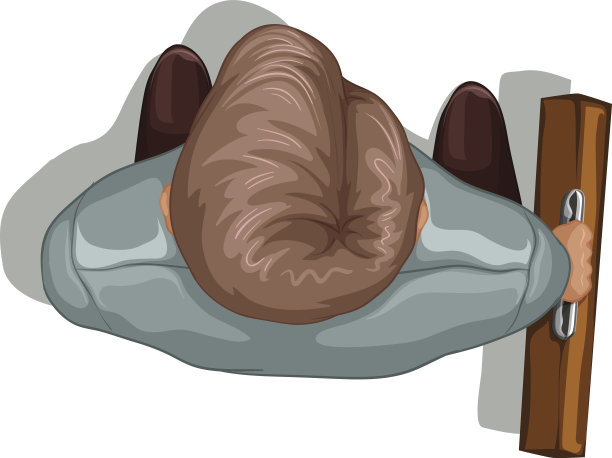 一个商人行走的全景图片下载