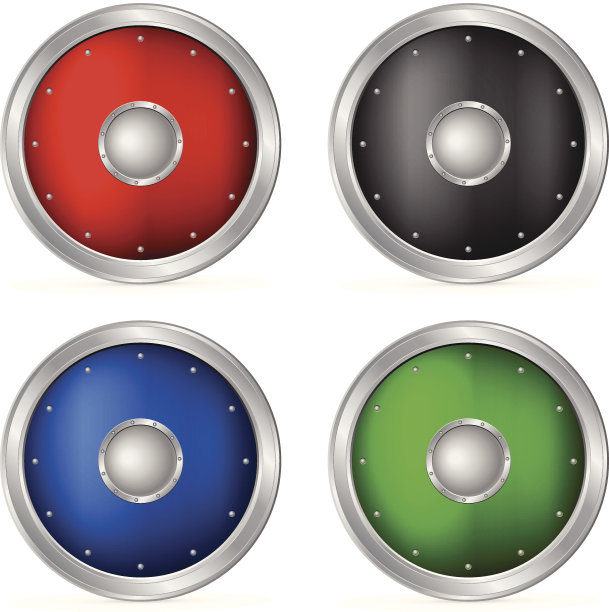 颜色圆盾图片下载