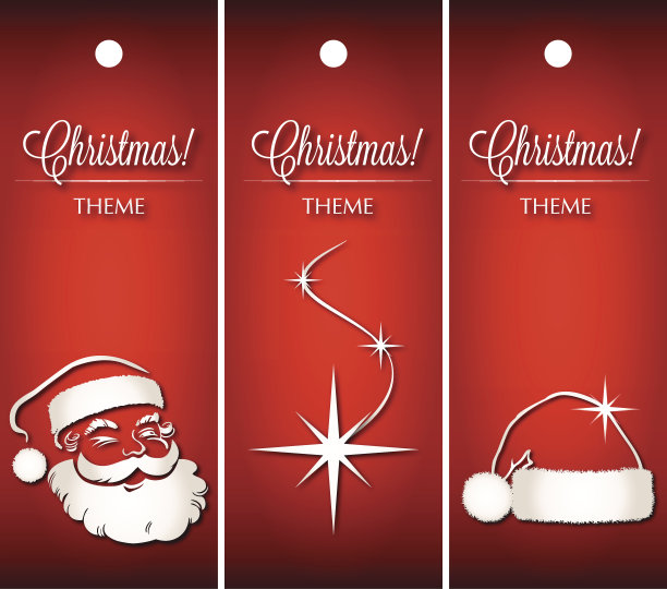 圣诞主题横幅套装图片下载