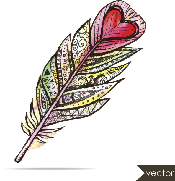 少数民族部落羽毛图片下载