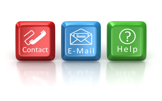 联系人，电子邮件和帮助键盘按钮图片下载