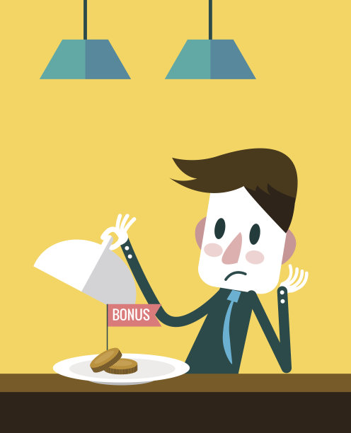 商人对奖金感到失望。图片下载