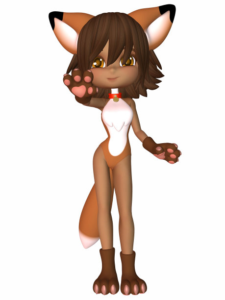 可爱的卡通人物-狐狸图片下载