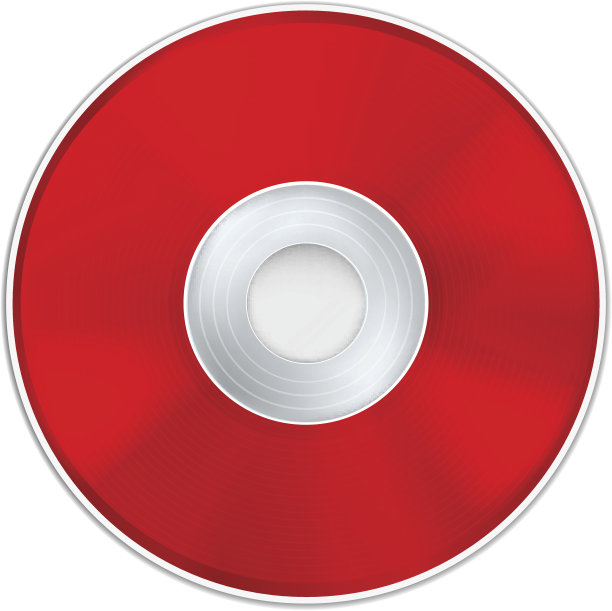 矢量红色现实光盘图片下载
