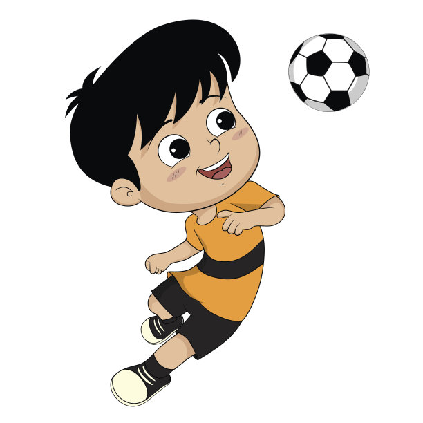 那孩子头球获胜。图片下载