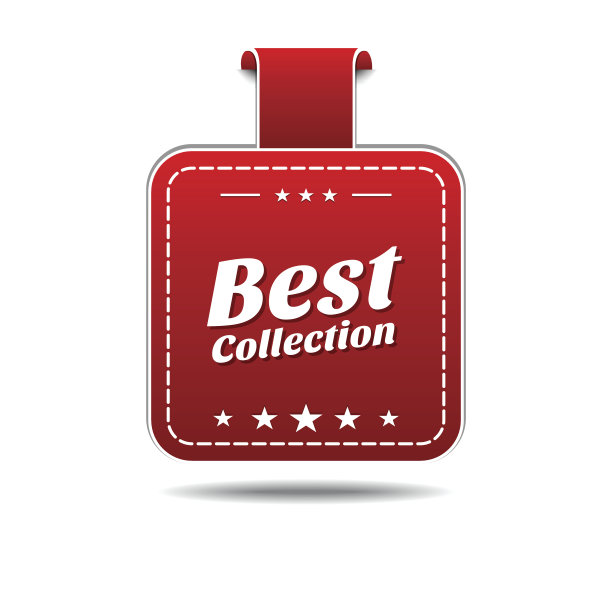 最佳系列红色矢量图标设计图片下载