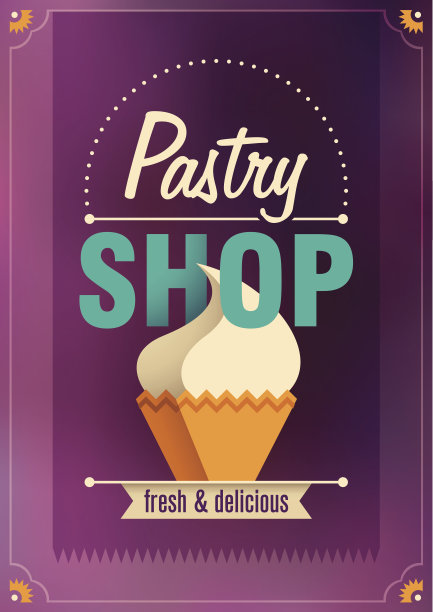面点店海报设计。图片下载