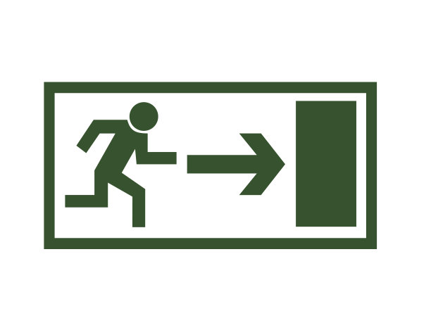 安全出口标志图片下载
