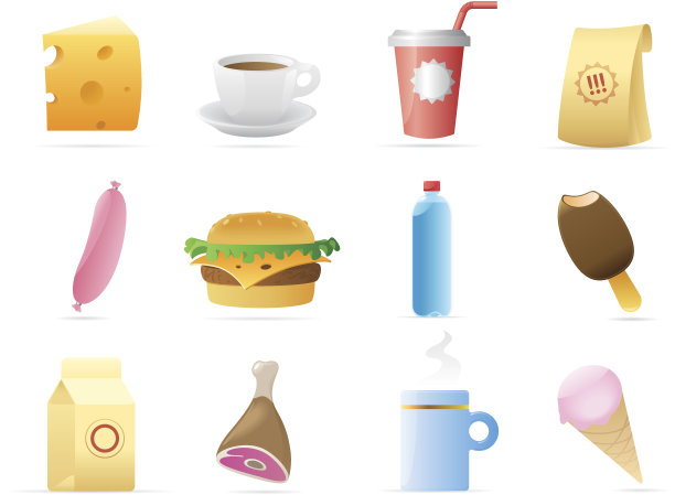 对食物的图标图片下载