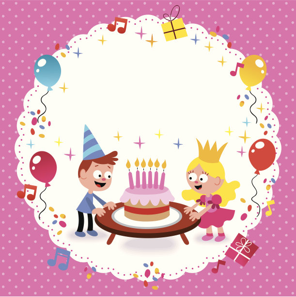 生日贺卡模板图片下载