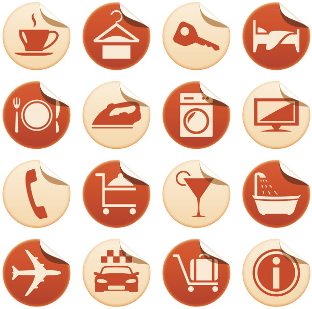 酒店贴纸图片下载