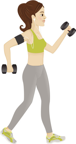 迷人的年轻女子运动图片下载