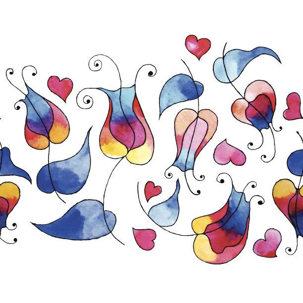 郁金香和的心图片下载