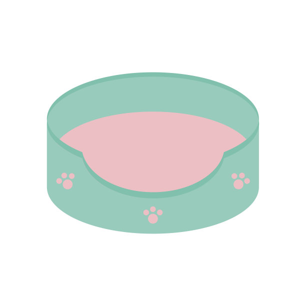 狗猫宠物床图标。图片下载