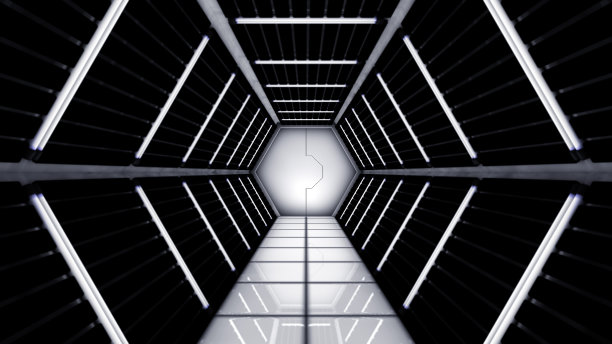 空间站走廊隧道图片下载