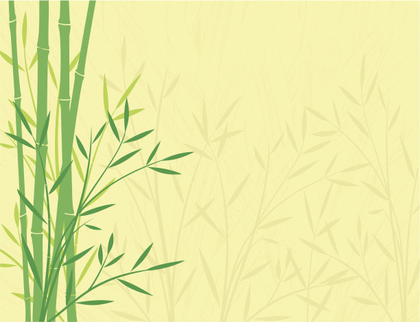 黄色背景上的青竹图片下载