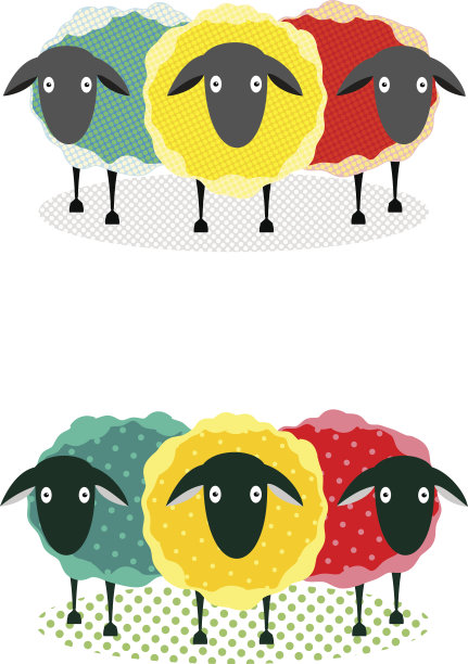 三个羊图片下载