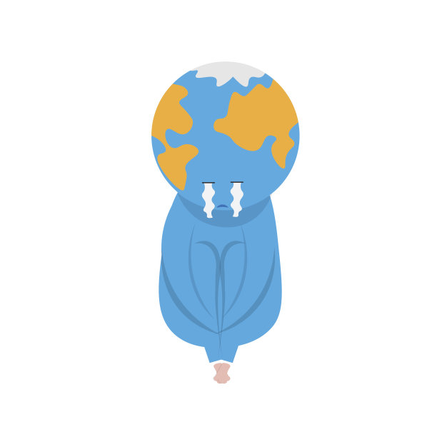 地球哭着坐着，抱着膝盖图片下载