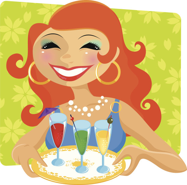 女人喝图片下载