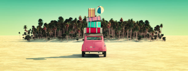 阳光和海滩图片下载