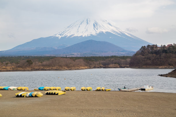 富士山和正二湖图片下载
