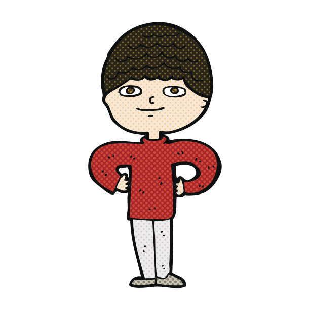 卡通漫画：骄傲的男人图片下载