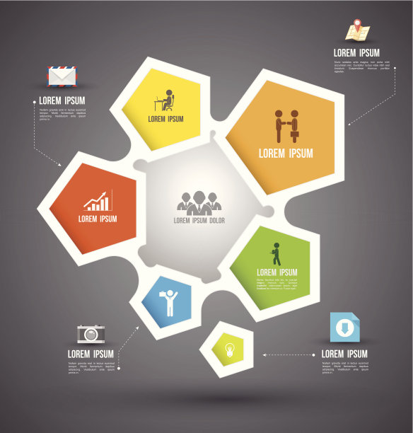 向量抽象的信息图。图片下载