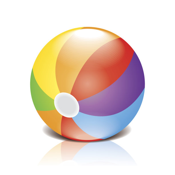 儿童球矢量插图图片下载