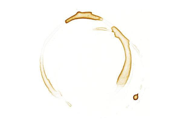 咖啡污渍-孤立的照片图片下载