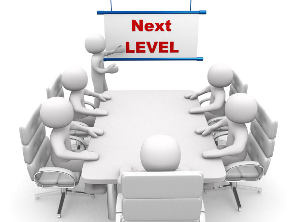 3d人用手展示黑板。3 d渲染。图片下载