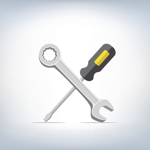 扳手和螺丝刀图标图片下载