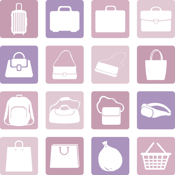 矢量袋图标集图片下载