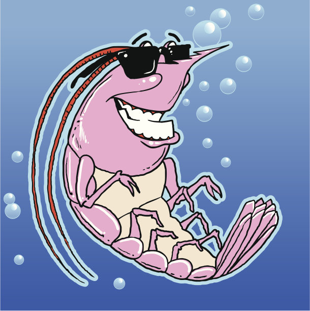 卡通虾图片下载