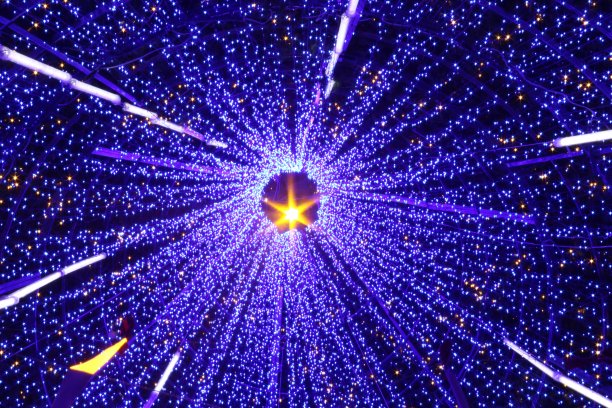 蓝色灯光图片下载