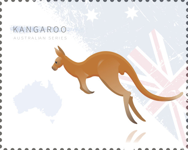 袋鼠矢量图图片下载