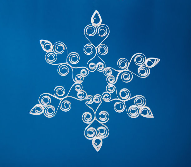 纸圣诞雪花图片下载