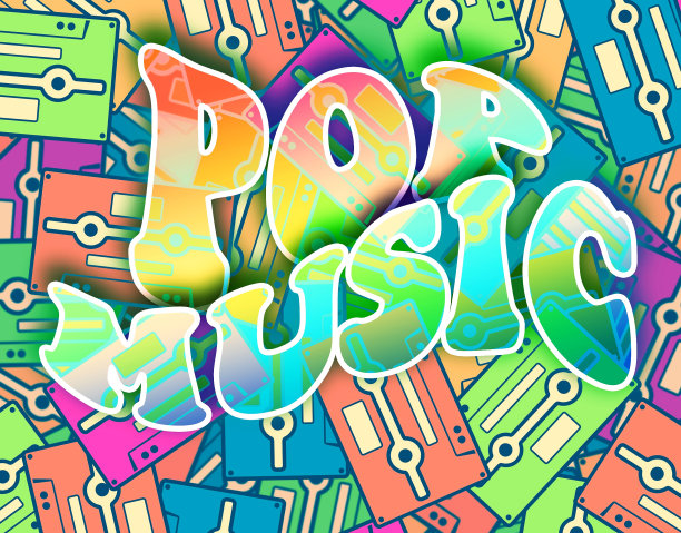 流行音乐复古概念复古海报设计图片下载