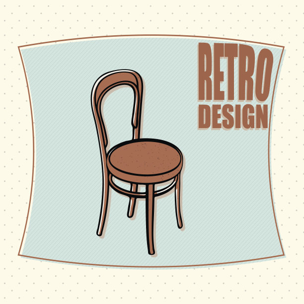 椅子上的复古设计图片下载