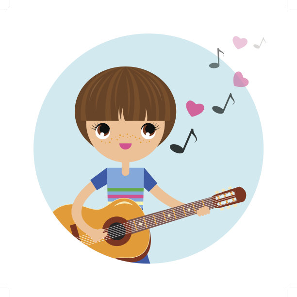 拿着吉他的男孩图片下载