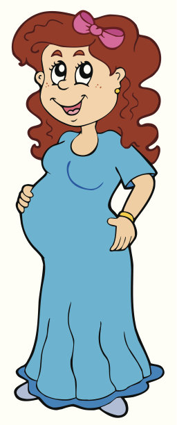 卡通孕妇图片下载