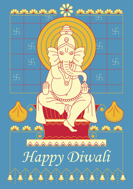 主甘尼萨为排灯节祈祷图片下载