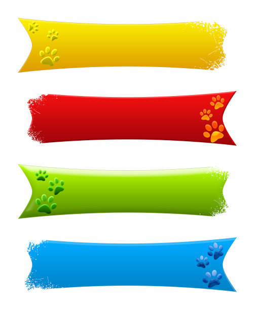 爪印标语图片下载