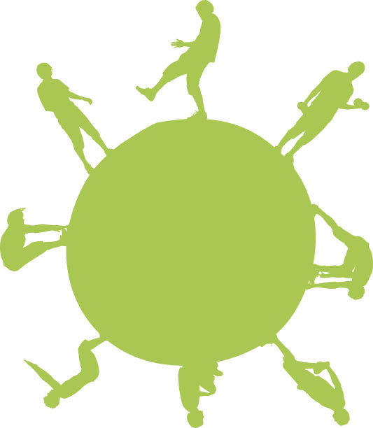 矢量剪影的地球。图片下载