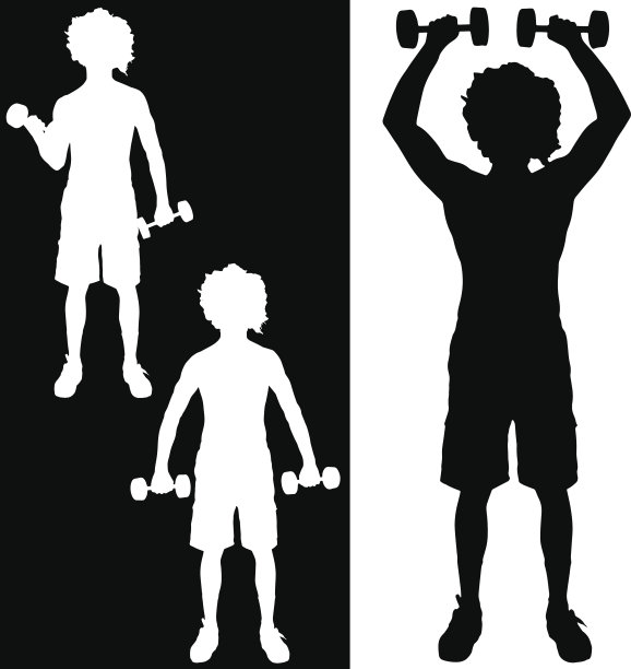 一个人的矢量剪影。图片下载