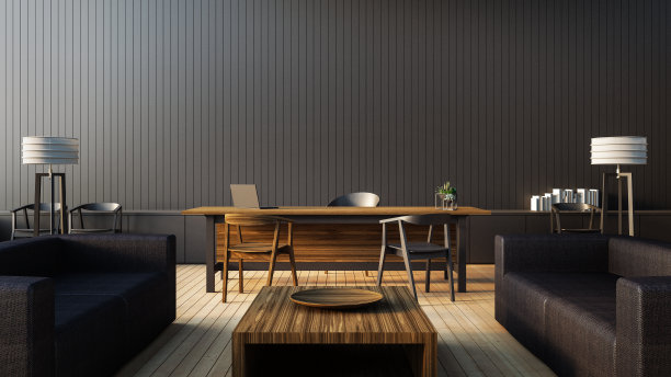 Boss办公室的现代化内饰图片下载