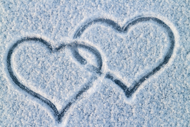 两个热的心图片下载